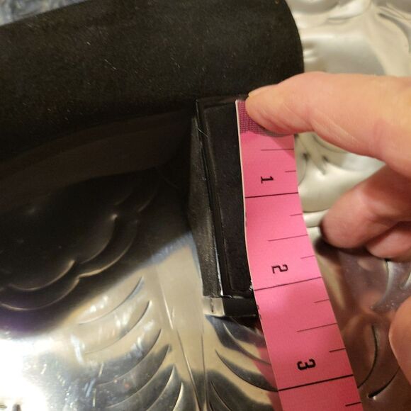 Stuart Weitzman authentic leather uppers,and insoles,black,suede,tortoise - Picture 8 of 8